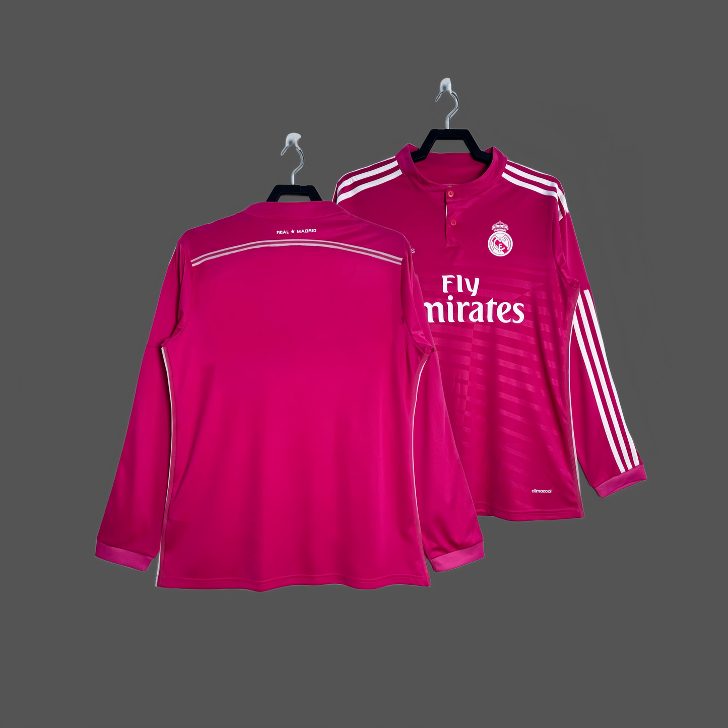 2014 Real Madrid away long-sleeved jersey Ronaldo classic retro football jersey