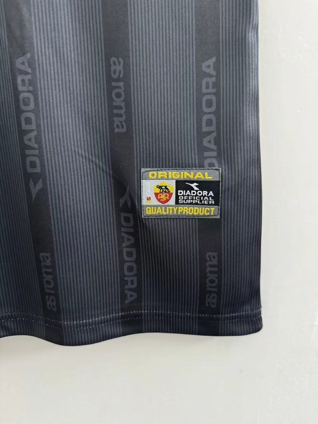 Man's Retro Jersey Roma Team Black - 1999/2000