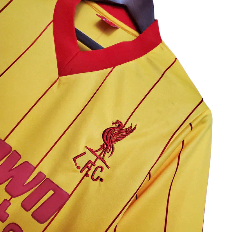 Man's Jersey Retro Liverpool Amarela - 1984