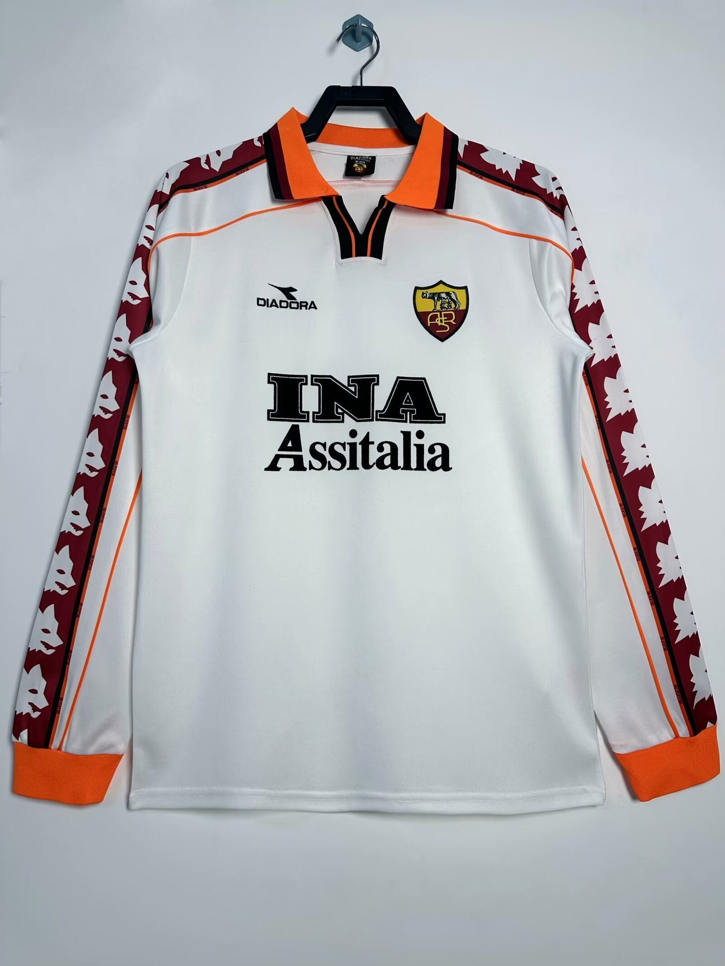 Man's Retro Long Sleeve Roma Team - 1998/99