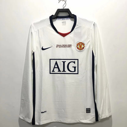 Man's Retro Long Sleeve Manchester United Team - 2008/09