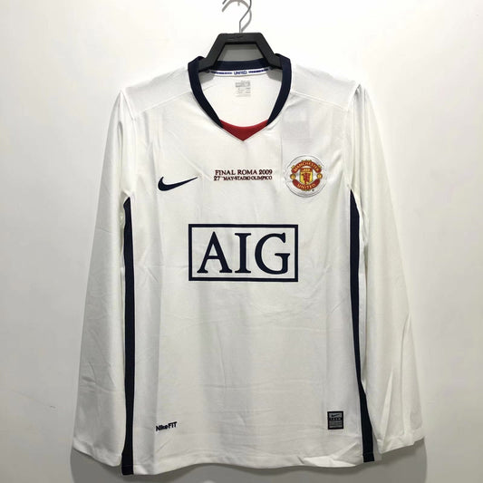 Man's Retro Long Sleeve Manchester United Team - 2008/09