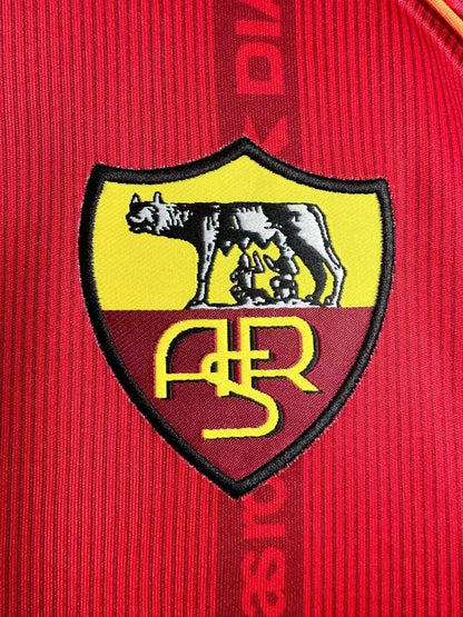 Man's Retro Long Sleeve Roma Team Home - 1999/00