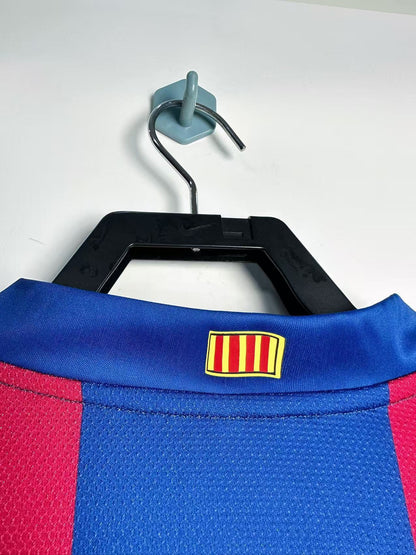 Man's Retro Long Sleeve Barcelona Team Home - 2007/08