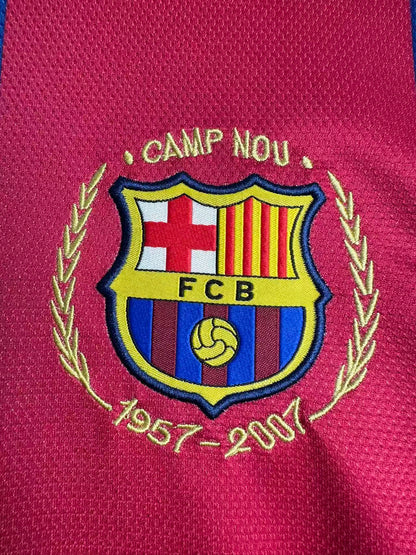 Man's Retro Long Sleeve Barcelona Team Home - 2007/08