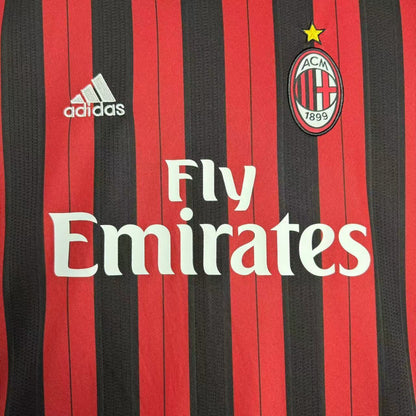 Man's Retro Long Sleeve Milan Team - 2013/2014