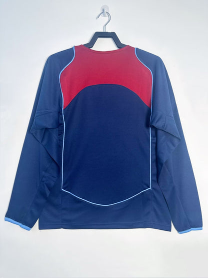 Man's Retro Long Sleeve Atlético de Madrid Team Away - 2004/05