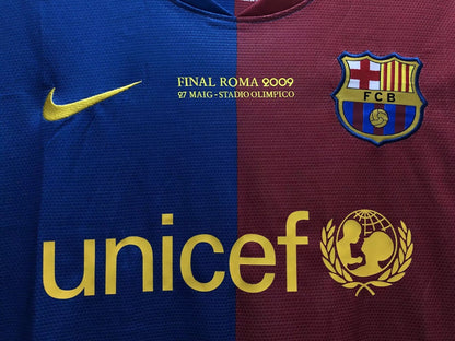 Man's Retro Long Sleeve Barcelona Team Home - 2008/09