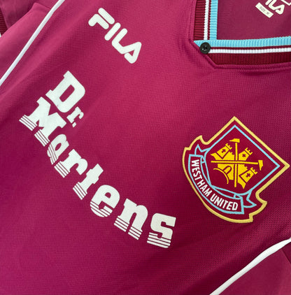 Man's Retro Jersey West Ham Team Home - 1999/01