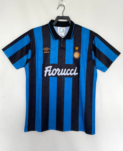 Man's Retro Jersey Internazionale Milano Team Home - 1992/94