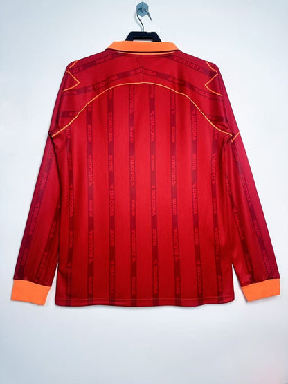 Man's Retro Long Sleeve Roma Team Home - 1999/00