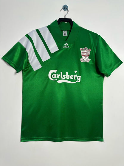 Man's Retro Jersey Liverpool Team Away Green - 1992/93