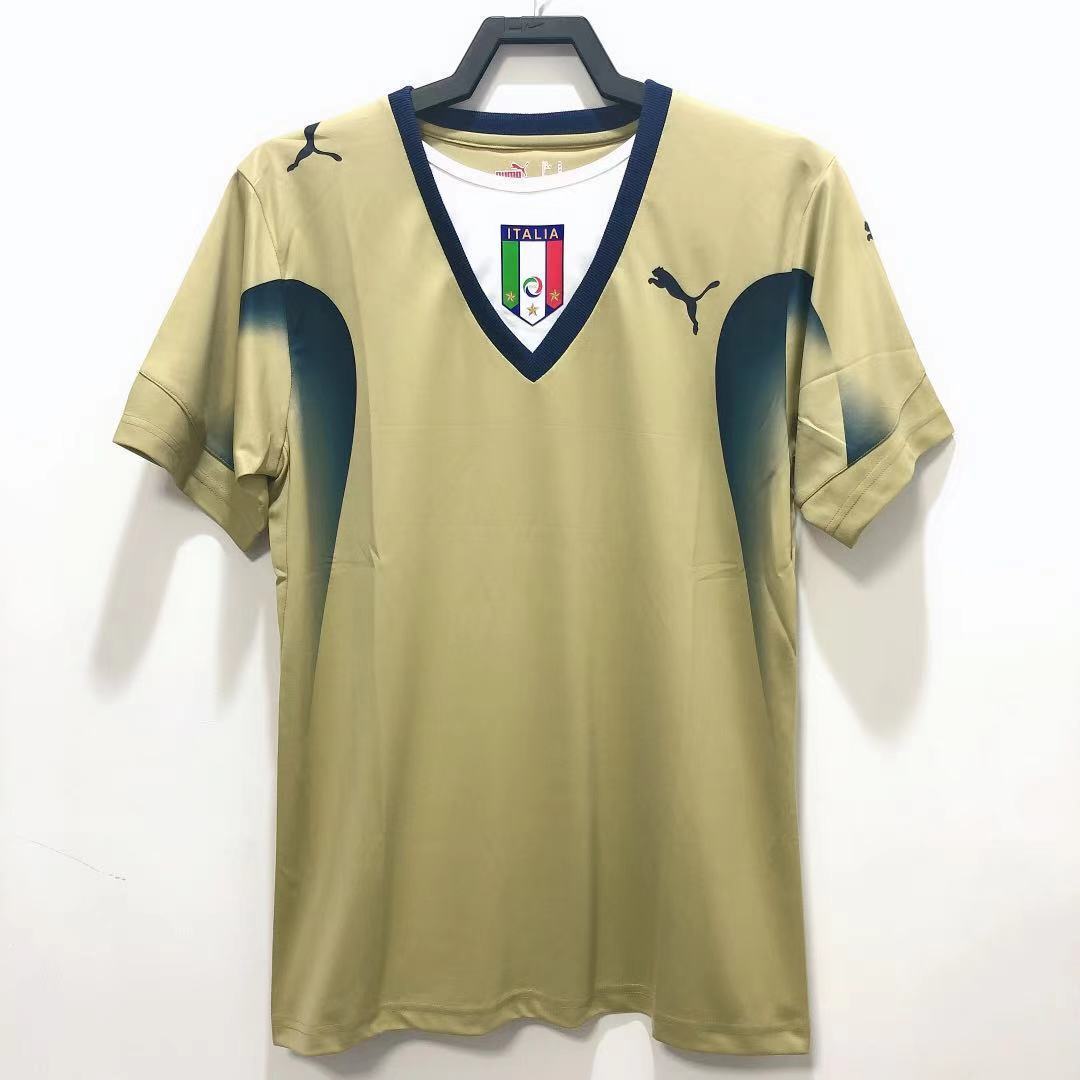 Man's Retro Jersey Italy National Team Golden GK - 2006