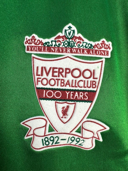 Man's Retro Jersey Liverpool Team Away Green - 1992/93