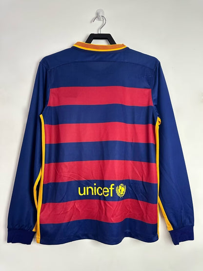 Man's Retro Long Sleeve Barcelona Team 2015/16