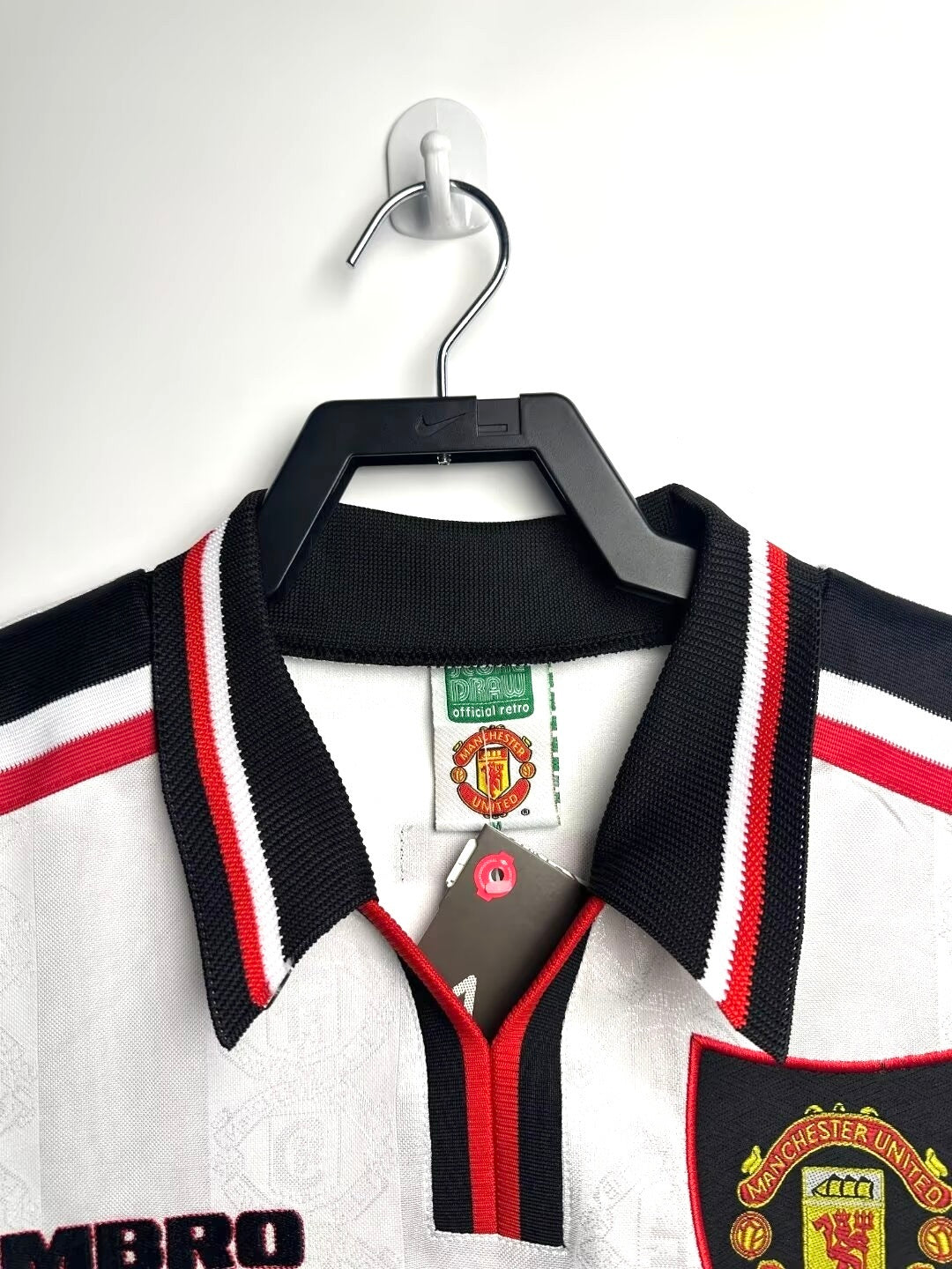 Man's Retro Long Sleeve Manchester United Team Away - 1998/1999