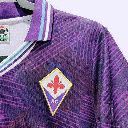 Man's Retro Jersey Fiorentina Team Home - 1992/93