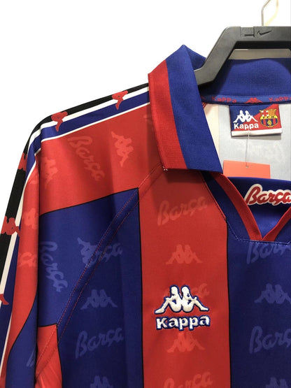 Man's Retro Long Sleeve Barcelona Team Home - 1996/97