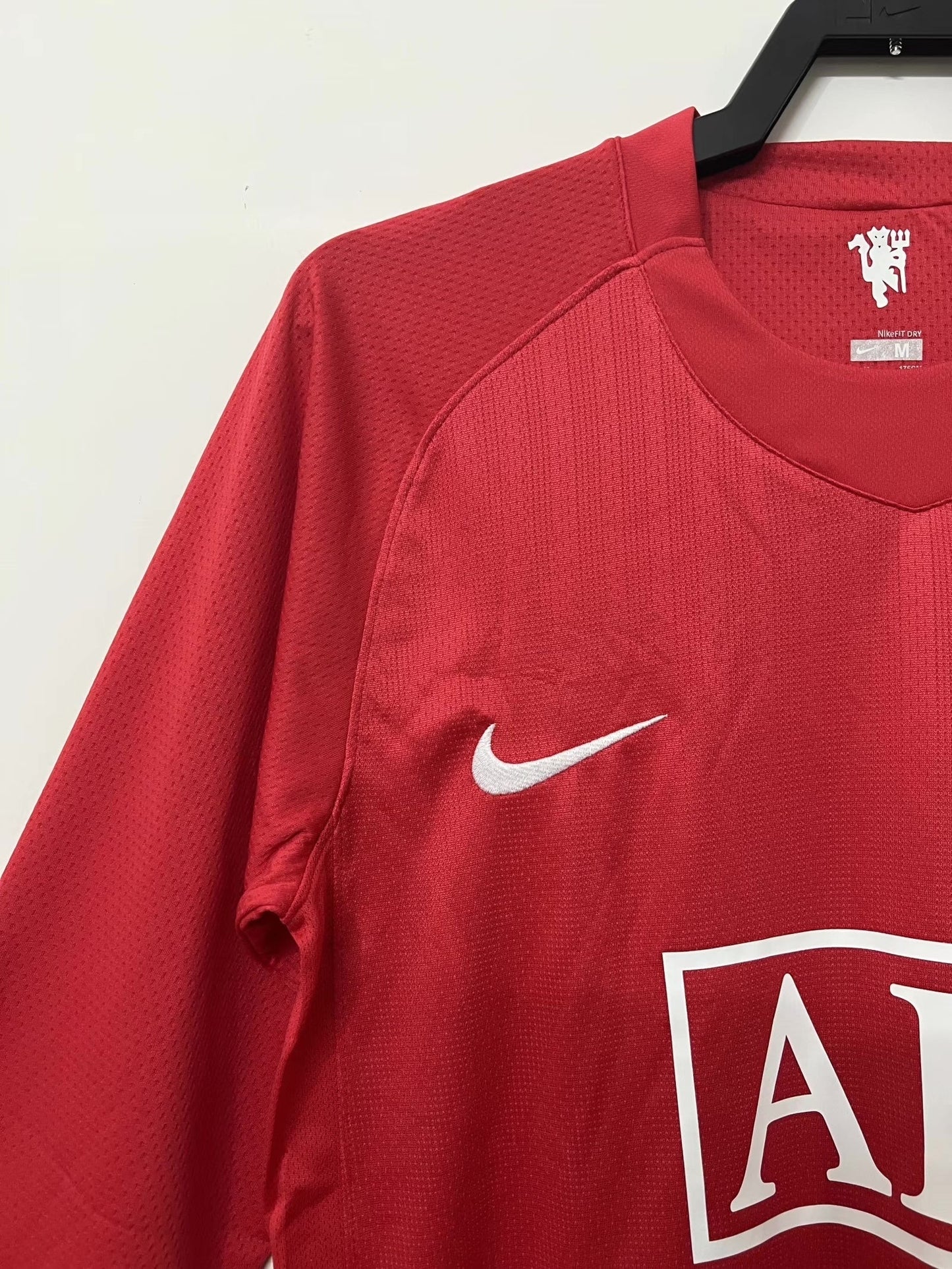 Man's Retro Long Sleeve Manchester United Team - 2007/08