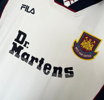Man's Retro Jersey West Ham Team Away - 1999/01