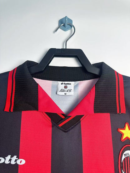 Man's Retro Jersey Milan Team Home - 1997/98