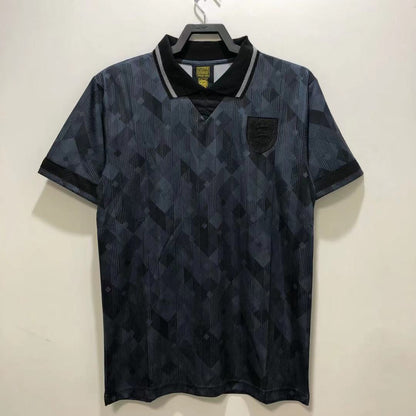 Man's Retro Jersey England National Team Black - 1990