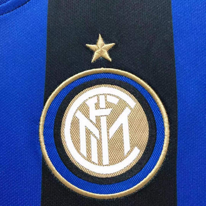 Man's Retro Jersey Internazionale Milano Team Champions League Home - 2008/09
