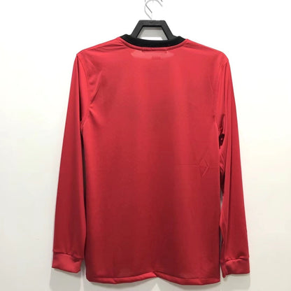 Man's Retro Long Sleeve Manchester United Team Home - 2010