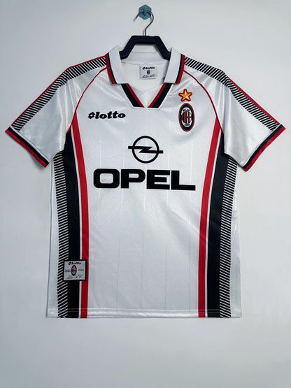Man's Retro Jersey Milan Team Away - 1997/98