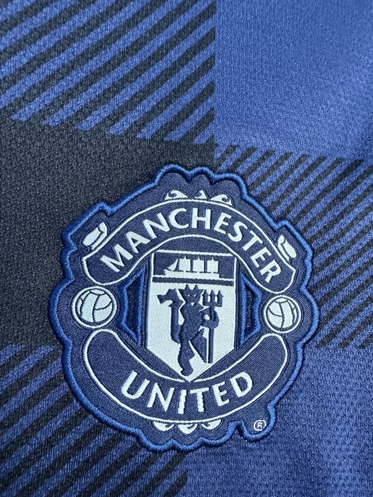 Man's Retro Long Sleeve Manchester United Team Away - 2013/14