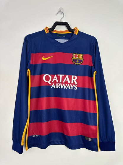 Man's Retro Long Sleeve Barcelona Team 2015/16