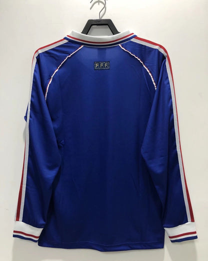 Man's Retro Long Sleeve France National Team Home - 1998