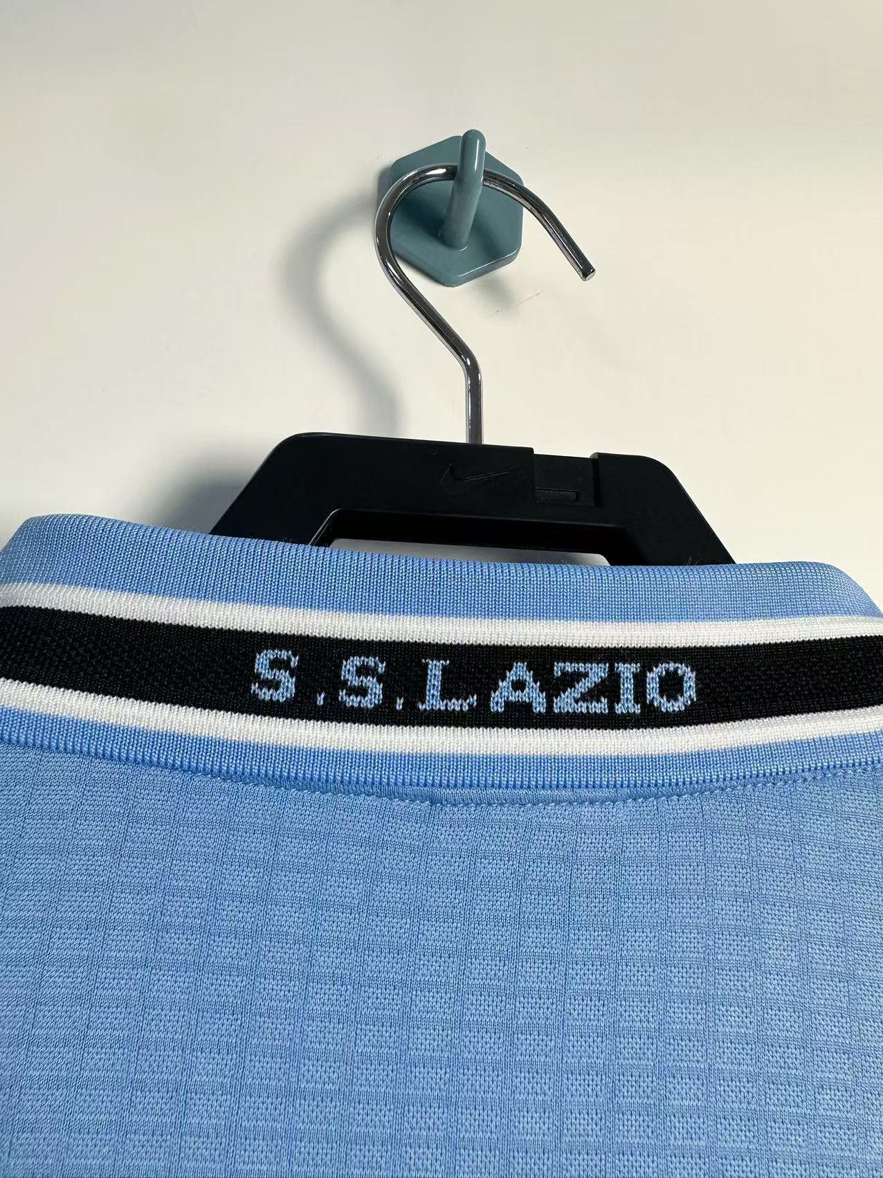 Man's Retro Long Sleeve Lazio Team Home - 1998/99