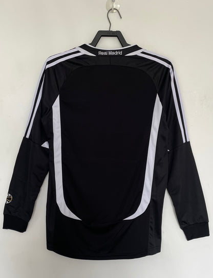 Man's Retro Long Sleeve Real Madrid Team Black - 2006/07