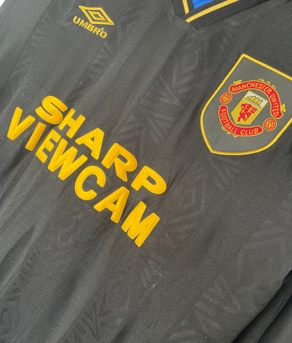 Retro Long Sleeve Manchester United Away Black - 1993/94