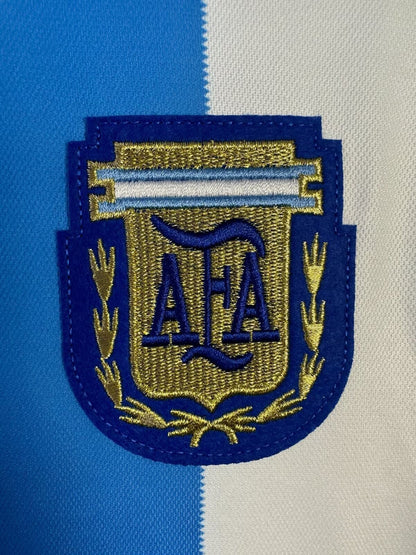 Man's Retro Long Sleeve Argentina National Team Home- 1986