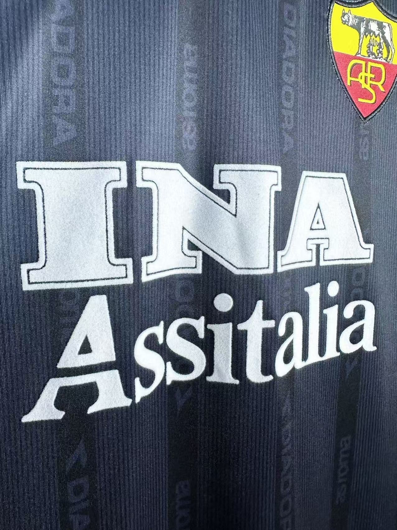 Man's Retro Long Sleeve Roma Team - 1999/00