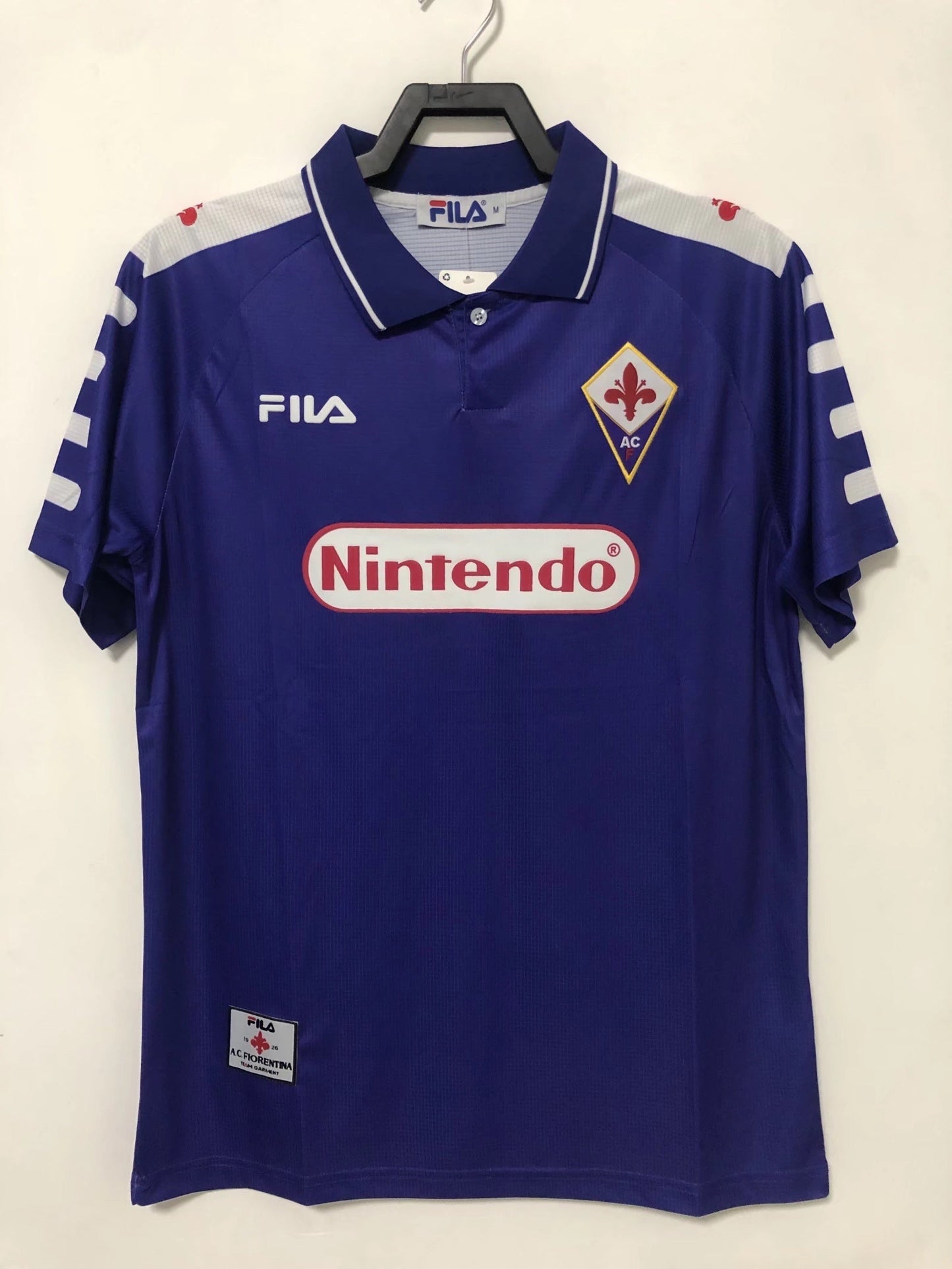 Man's Retro Jersey Fiorentina Team Home - 1998/99