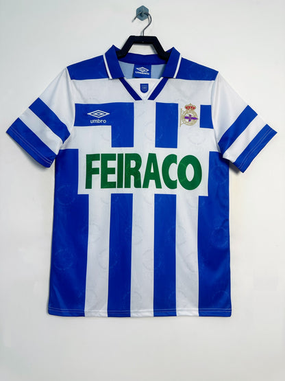 Man's Retro Jersey Deportivo La Coruna Team Home - 1994/95