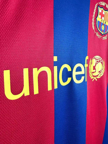Man's Retro Long Sleeve Barcelona Team Home - 2007/08