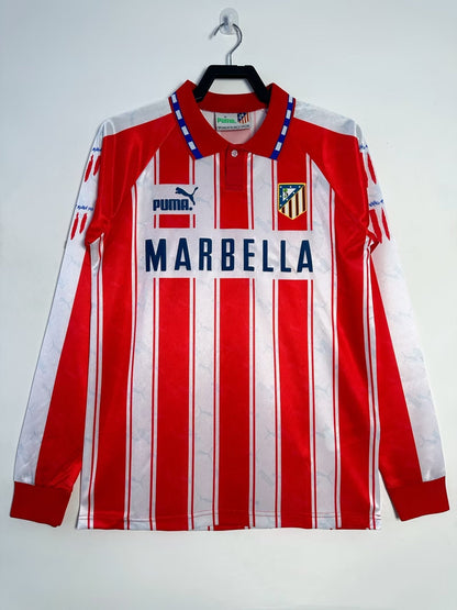 Man's Retro Long Sleeve Atlético de Madrid Team - 1994/95