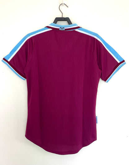 Man's Retro Jersey West Ham Team Home - 1999/01