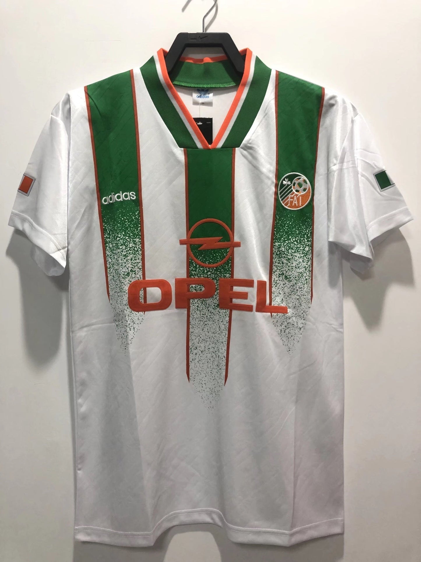 Man's Retro Jersey Ireland National Team Away With Sponsors - 1994