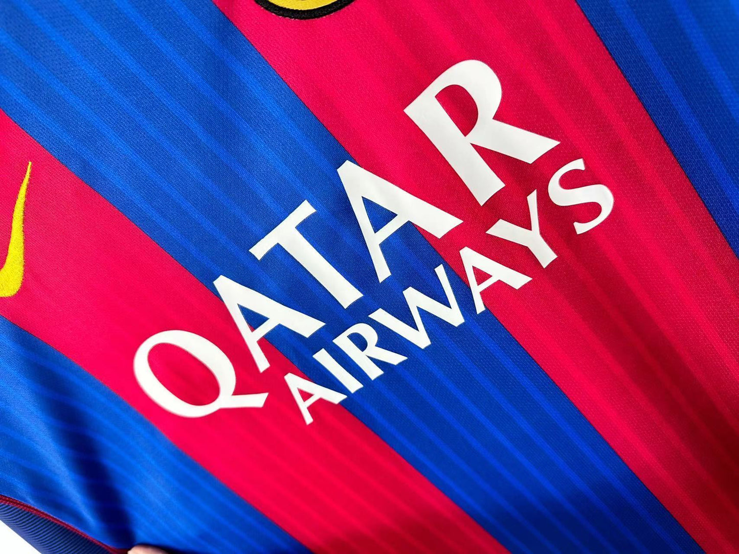 Man's Retro Long Sleeve Barcelona Team - 2016/17