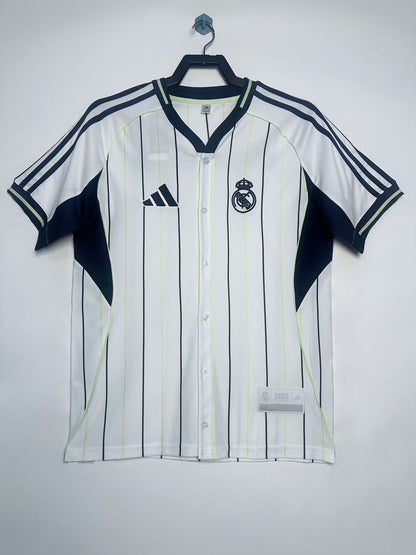Man's Retro Jersey Real Madrid Team Baseball - 2025