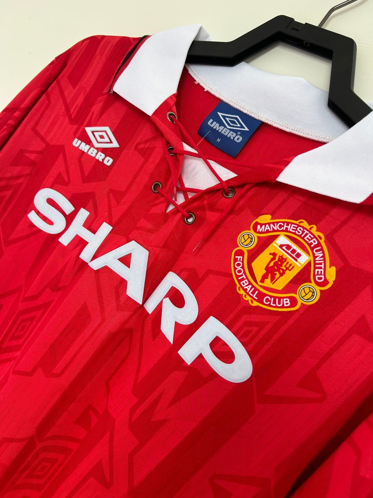 Man's Retro Long Sleeve Manchester United Team - 1992/94