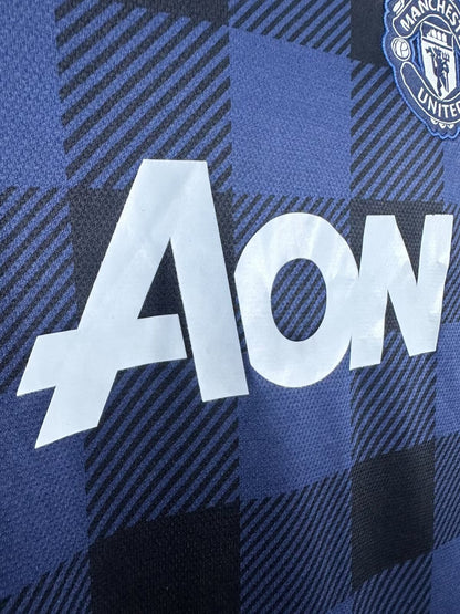 Man's Retro Long Sleeve Manchester United Team Away - 2013/14
