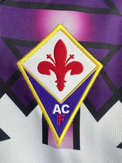 Man's Retro Long Sleeve Fiorentina Team Away - 1992/93