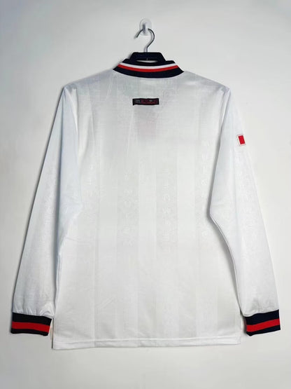 Man's Retro Long Sleeve Manchester United Team Away - 1998/1999