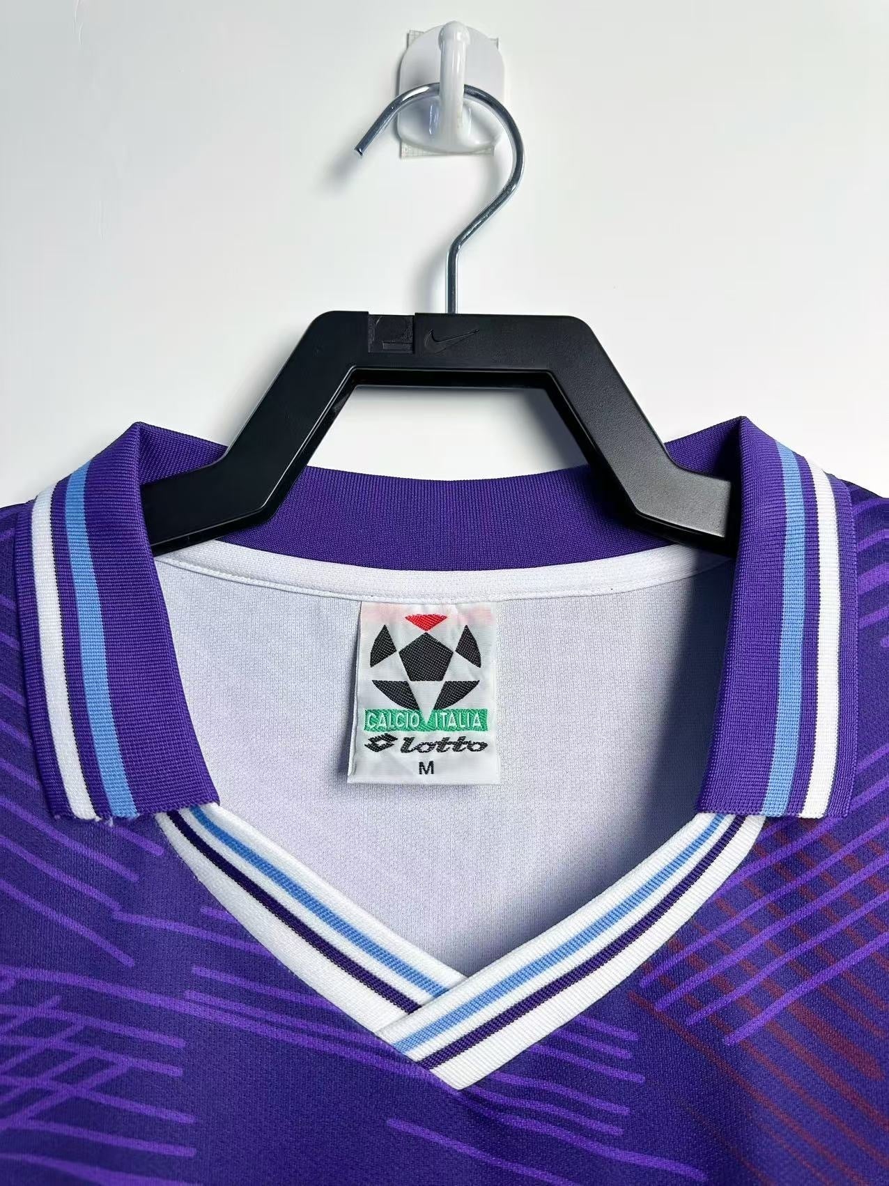 Man's Retro Long Sleeve Fiorentina Team Home - 1992/93